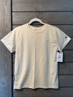 Champion Short Sleeve Crew Neck T-Shirt in Cream